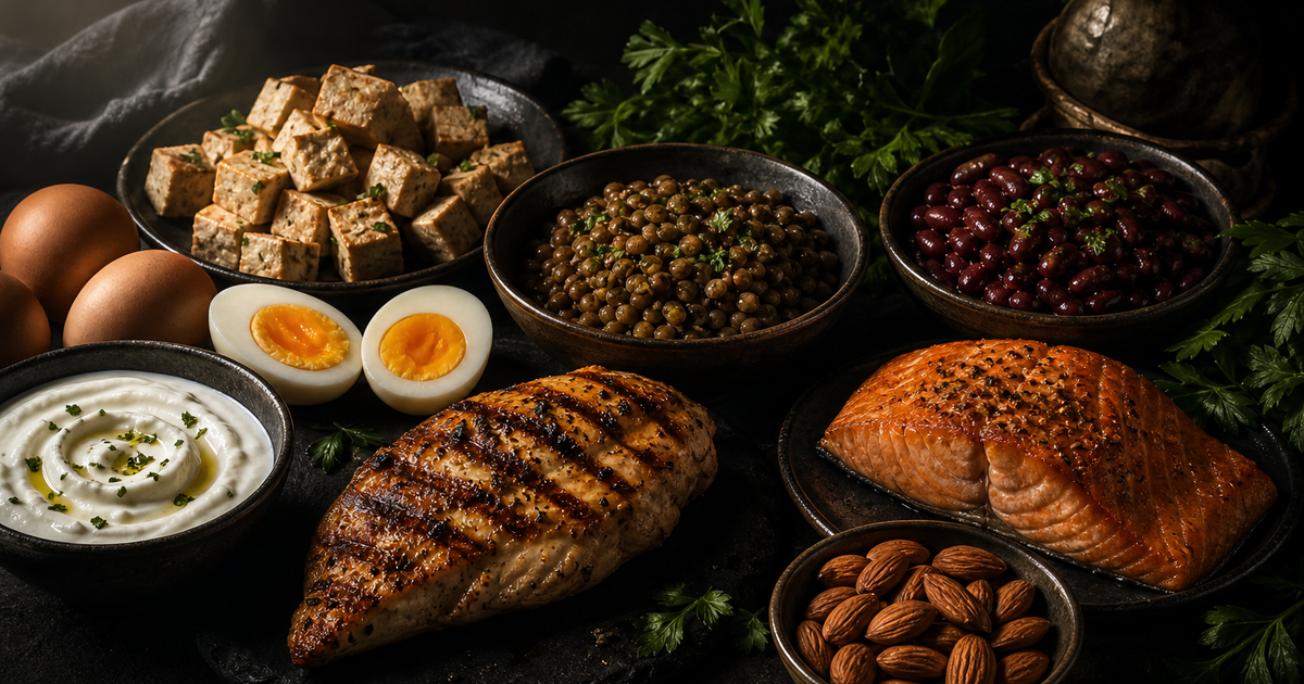 Alimente bogate în proteine animale și vegetale - ghid Herbalife 2026 | wellness.ro