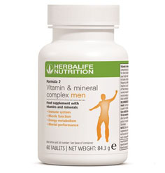 Formula 2 Herbalife Barbati complex de vitamine si minerale