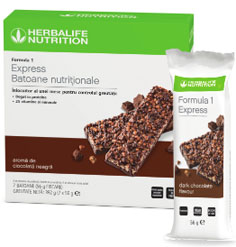 Formula 1 Express Baton Nutritional Herbalife Ciocolata neagra (7 buc.)