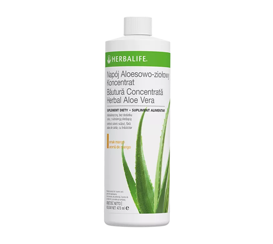 Herbalife Băutură Concentrată Herbal Aloe Vera aromă Mango 473ml — sticlă produs