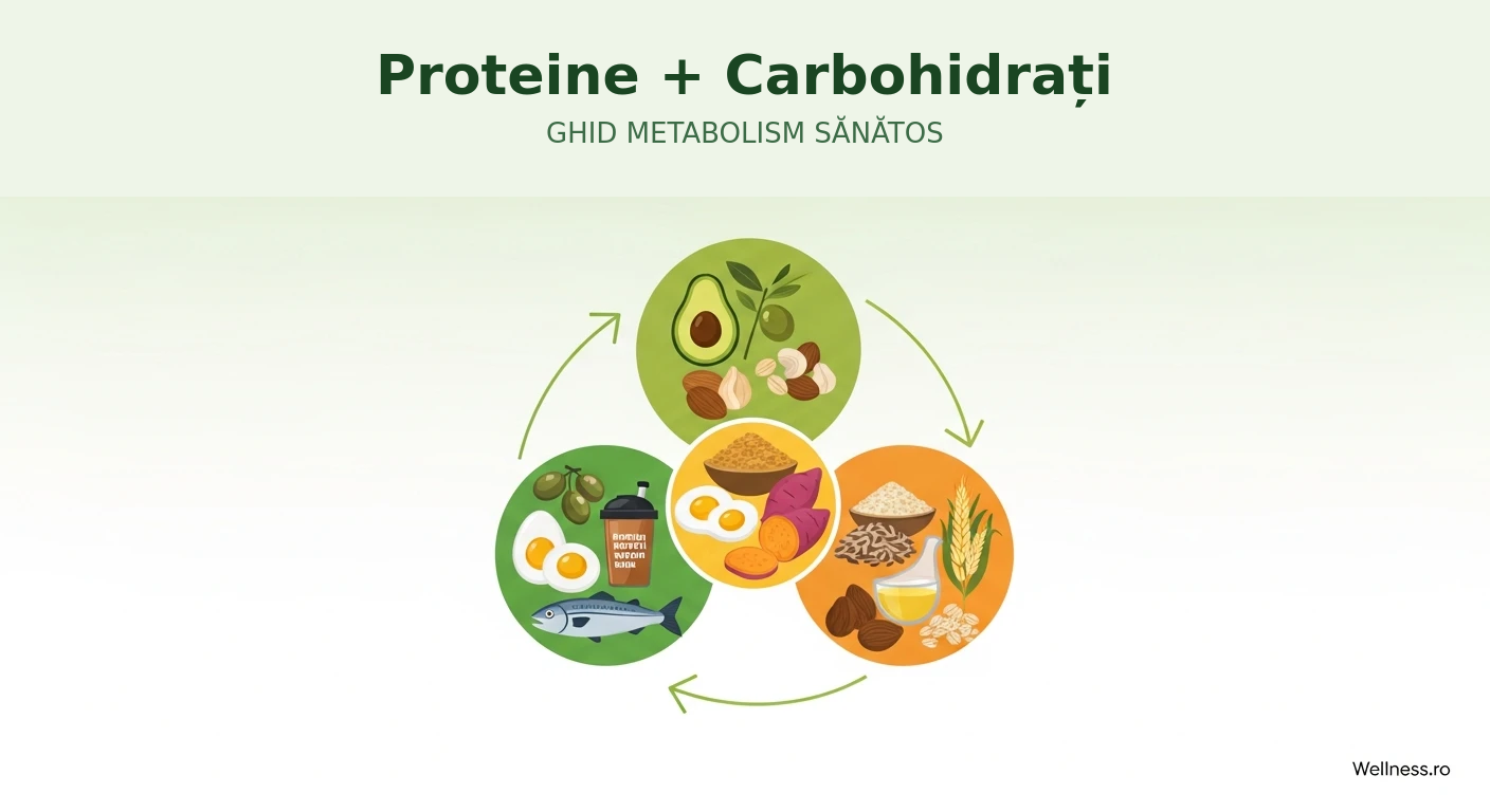 Infografic Herbalife: proteine, carbohidrați și grăsimi pentru metabolism energetic sănătos